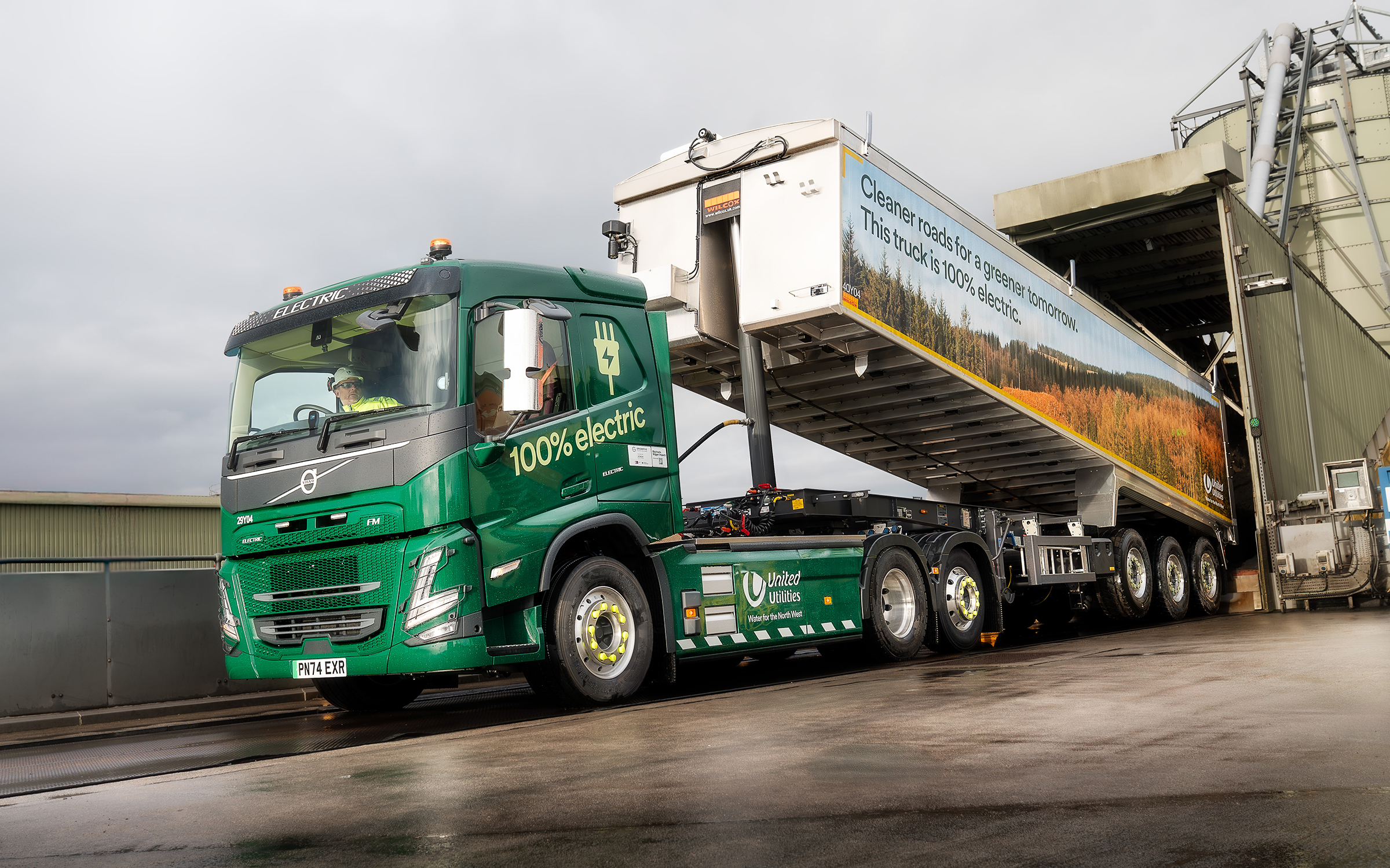 Four Volvo FM Electrics Provide United Utilities With Fully Sustainable